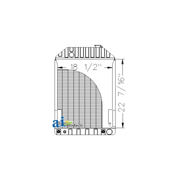 Radiator W/ Cooler 36" x25" x10"